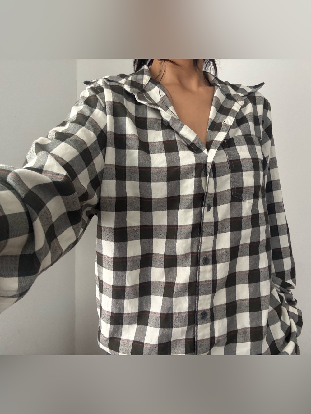 Marmot Green and White Buffalo Check Button-Down Shirt
